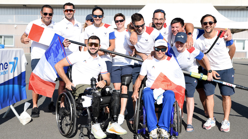 Photo de l'équipe de France paralympique
